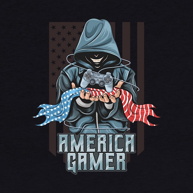 America gamer by MerchByThisGuy